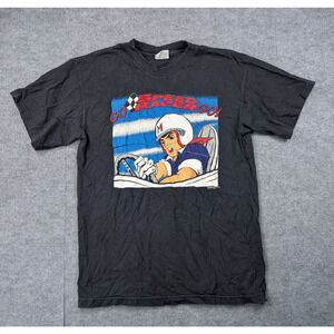 Stanley Desantis Speed Racer Shirt Mens Large Vintage 90s Graphic Anime Black